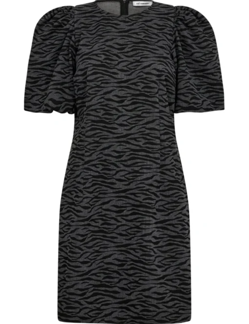 Co'Couture jurk 36411-ZEBRA-CC-FL Zwart Discount