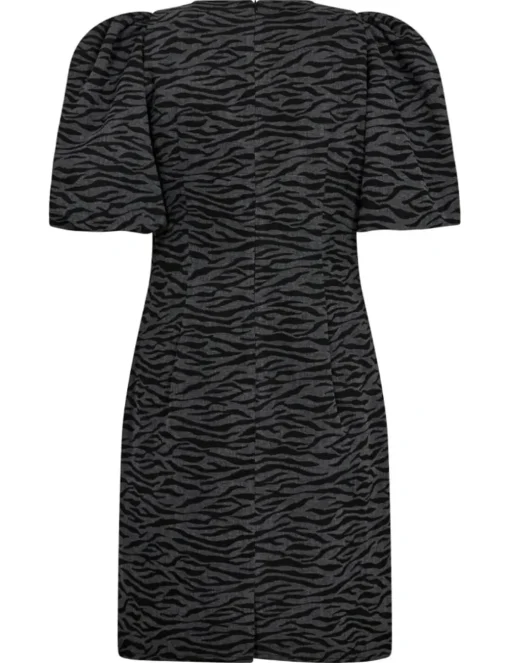 Co'Couture jurk 36411-ZEBRA-CC-FL Zwart Discount