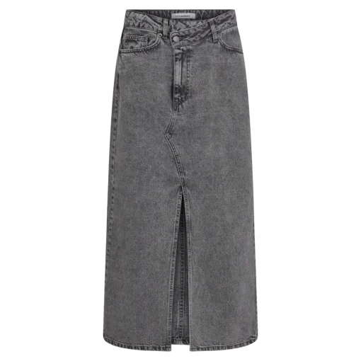 Co'Couture midi rok 34099 Grijs Denim Best