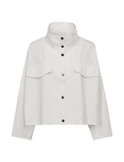 Co'Couture spijkerjack 30302-HOLLY-BOX-J Wit Discount