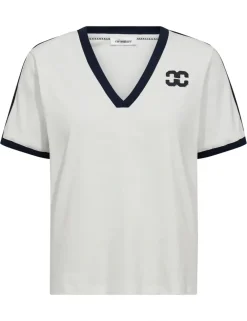 Co'Couture t-shirts 33161-edgeccvshir Wit/Blauw Online
