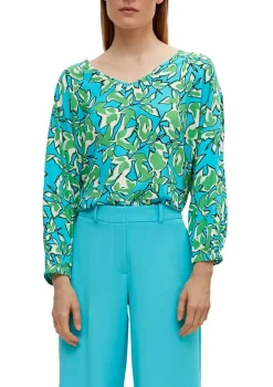 Comma blouse 2128998 Aqua Discount