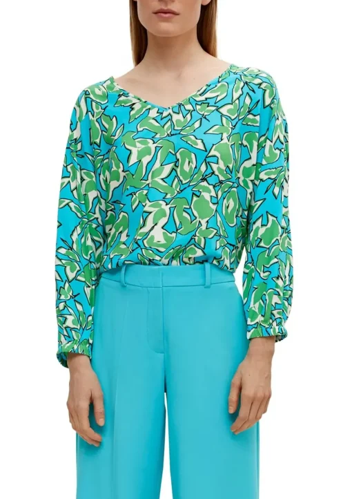 Comma blouse 2128998 Aqua Discount