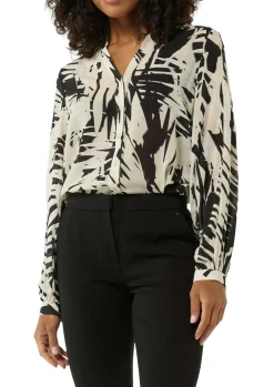 Comma blouse 2148567 Grijs Discount