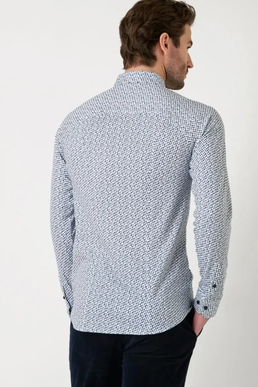 Desoto jersey overhemd 78128-3 Licht Blauw Online