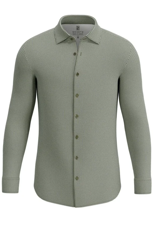 Desoto jersey overhemd 67228-3 Groen Hot