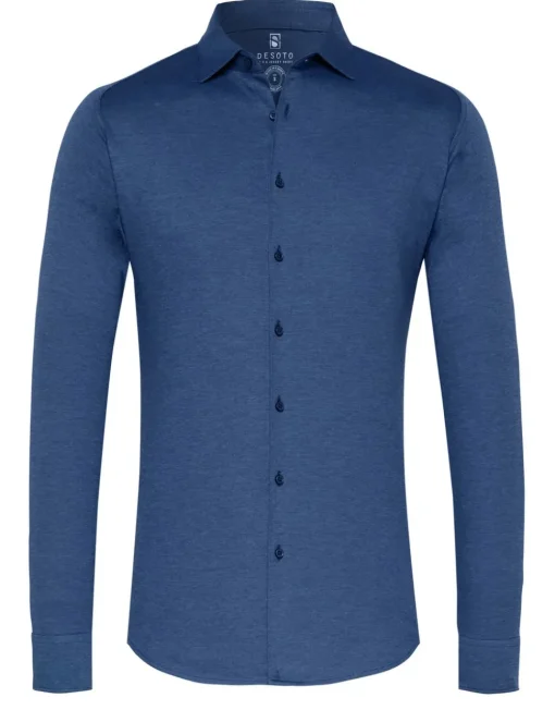 Desoto jersey overhemd Slim Fit 97028-3 Indigo Hot
