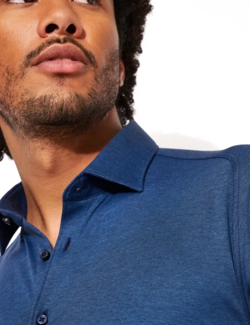 Desoto jersey overhemd Slim Fit 97028-3 Indigo Hot