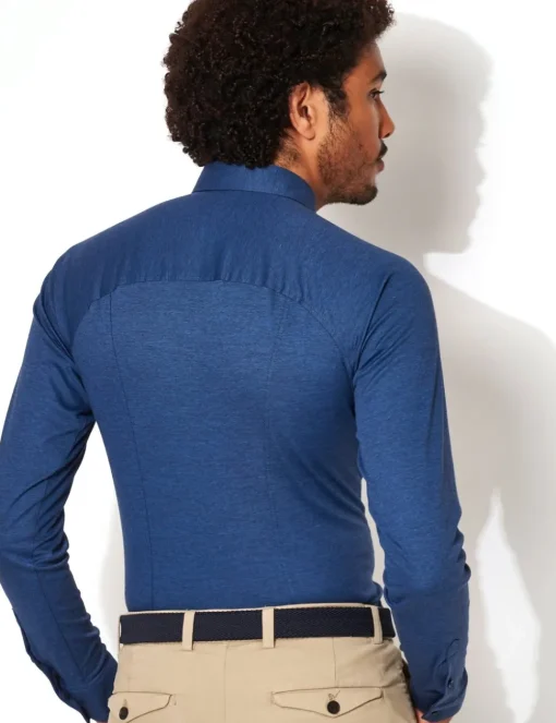 Desoto jersey overhemd Slim Fit 97028-3 Indigo Hot