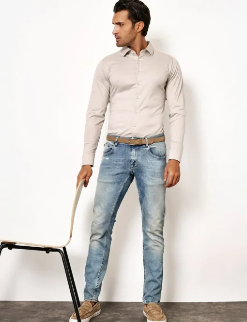 Desoto jersey overhemd Slim Fit 97028-3 Multicolor Discount