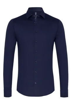 Desoto jersey overhemd Slim Fit 21028-3 Donker Blauw Online