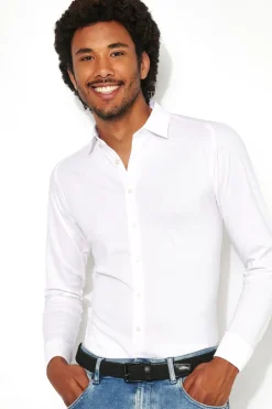 Desoto jersey overhemd Slim Fit 21028-3 Wit Discount