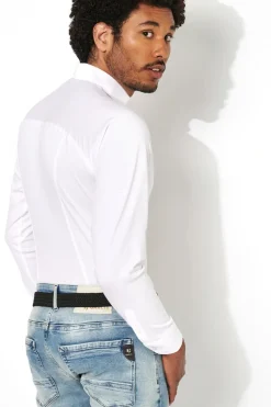 Desoto jersey overhemd Slim Fit 21028-3 Wit Discount