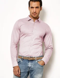 Desoto jersey overhemd Slim Fit 97028-3 Roze New