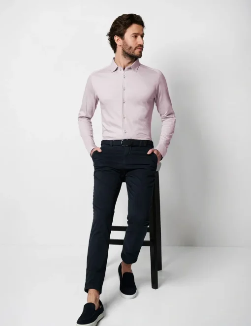 Desoto jersey overhemd Slim Fit 97028-3 Roze New