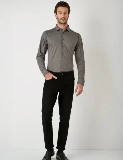 Desoto jersey overhemd Slim Fit 97028-3 Licht Grijs Outlet