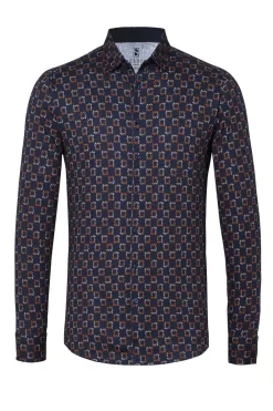 Desoto jersey overhemd Slim Fit 48028-3 Roest Discount
