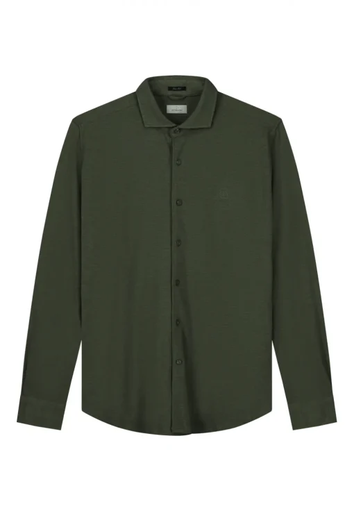 Dstrezzed casual overhemd 303714-AW24 Olijf groen Discount