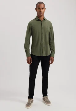 Dstrezzed casual overhemd 303714-AW24 Olijf groen Discount