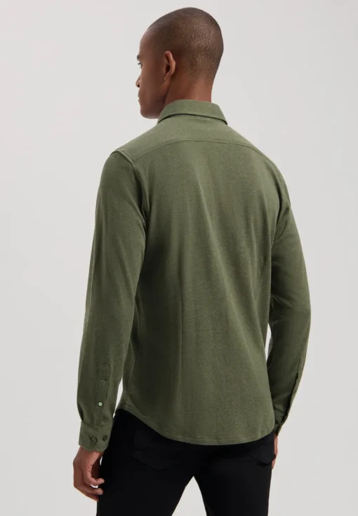 Dstrezzed casual overhemd 303714-AW24 Olijf groen Discount