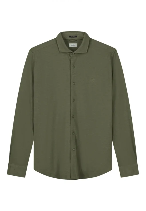 Dstrezzed casual overhemd 303714-AW24 Olijf groen Discount