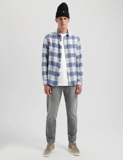 Dstrezzed casual overhemd 303766-AW24 Licht Grijs Hot
