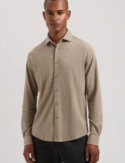 Dstrezzed casual overhemd 303714-AW24 Khaky beige Best