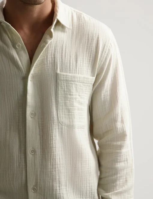 Dstrezzed casual overhemd 303816-SS25 Zilver Sale