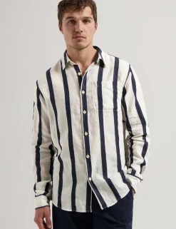 Dstrezzed casual overhemd 303806-SS25 Marine New