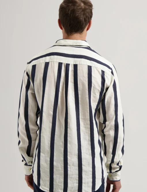 Dstrezzed casual overhemd 303806-SS25 Marine New