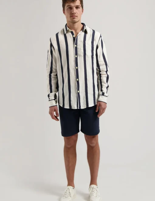 Dstrezzed casual overhemd 303806-SS25 Marine New