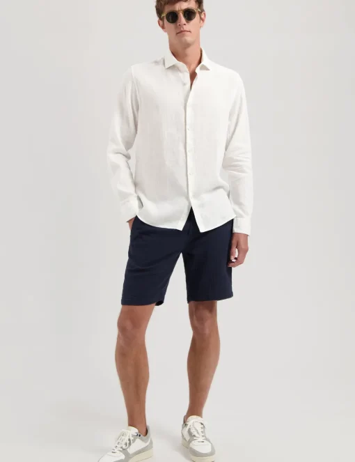 Dstrezzed casual overhemd 303710-SS25 Wit Fashion