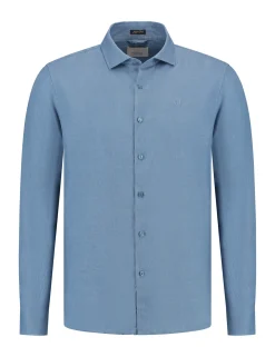 Dstrezzed casual overhemd 303710-SS25 Aqua Sale