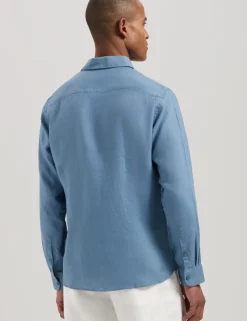 Dstrezzed casual overhemd 303710-SS25 Aqua Sale