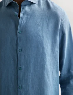Dstrezzed casual overhemd 303710-SS25 Aqua Sale