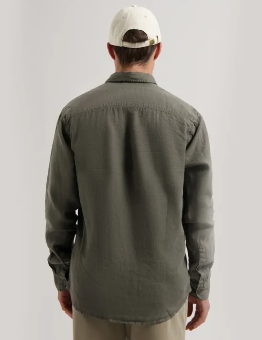 Dstrezzed linnen overhemd 303804-SS25 Taupe Best