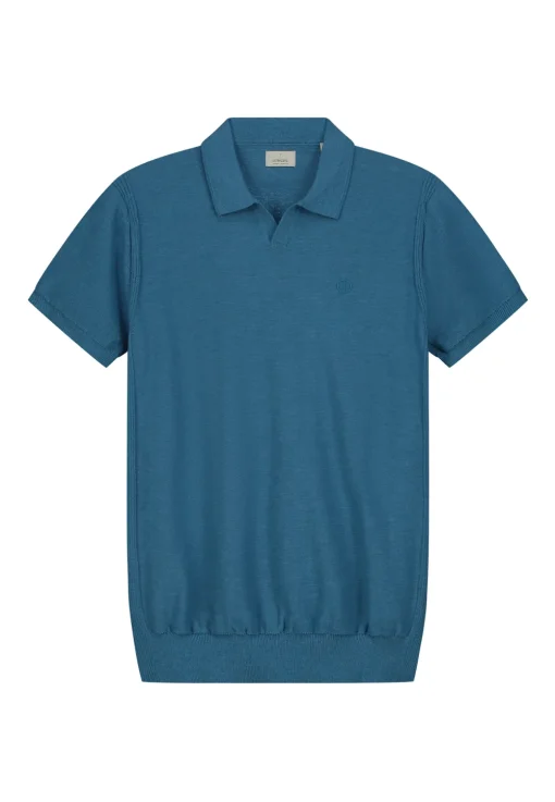 Dstrezzed polo's Slim Fit 420026-SS24 Blauw Sale