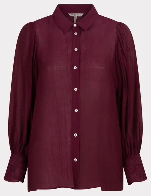 Esqualo blouse F24.15511 Rood Best