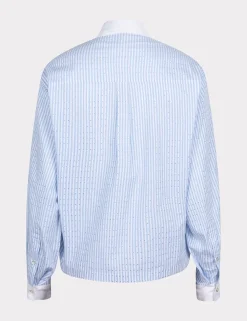 Esqualo blouse SP25.10032 Licht Blauw Hot