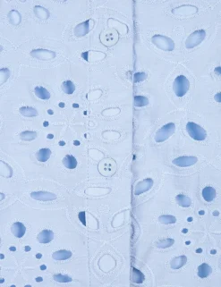 Esqualo blouse SP25.28000 Licht Blauw Fashion