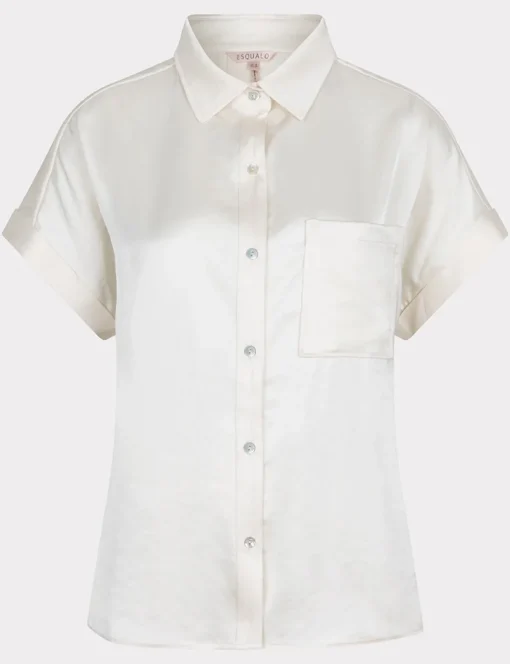 Esqualo blouse SP25.10029 Wit Discount