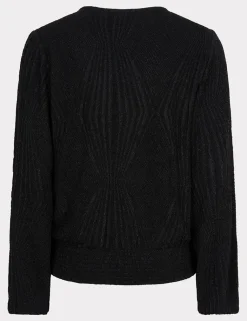 Esqualo blouse W24.30712 Zwart Sale
