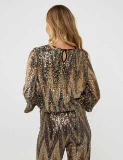 Esqualo blouse W24.08705 Multicolor Outlet