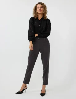 Esqualo blouse W24.14720 Zwart Outlet