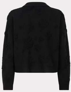 Esqualo gebreid vest F24.27512 Zwart Best