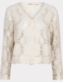 Esqualo gebreid vest HS25.18204 Khaky beige Outlet