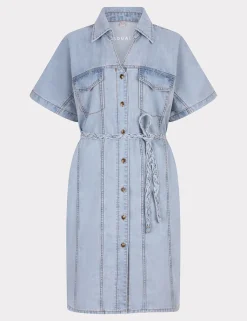 Esqualo jurk HS25.12200 Licht Blauw Clearance