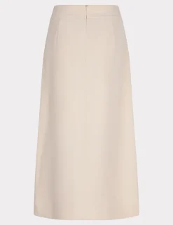 Esqualo midi rok SP25.10008 Khaky beige Outlet