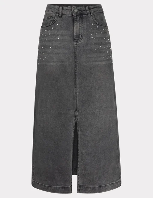Esqualo midi rok W24.12701 Zwart Outlet