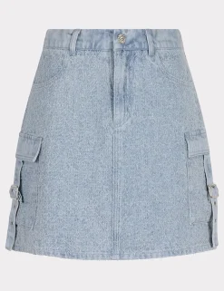 Esqualo mini rok SP25.12001 Licht Blauw Online